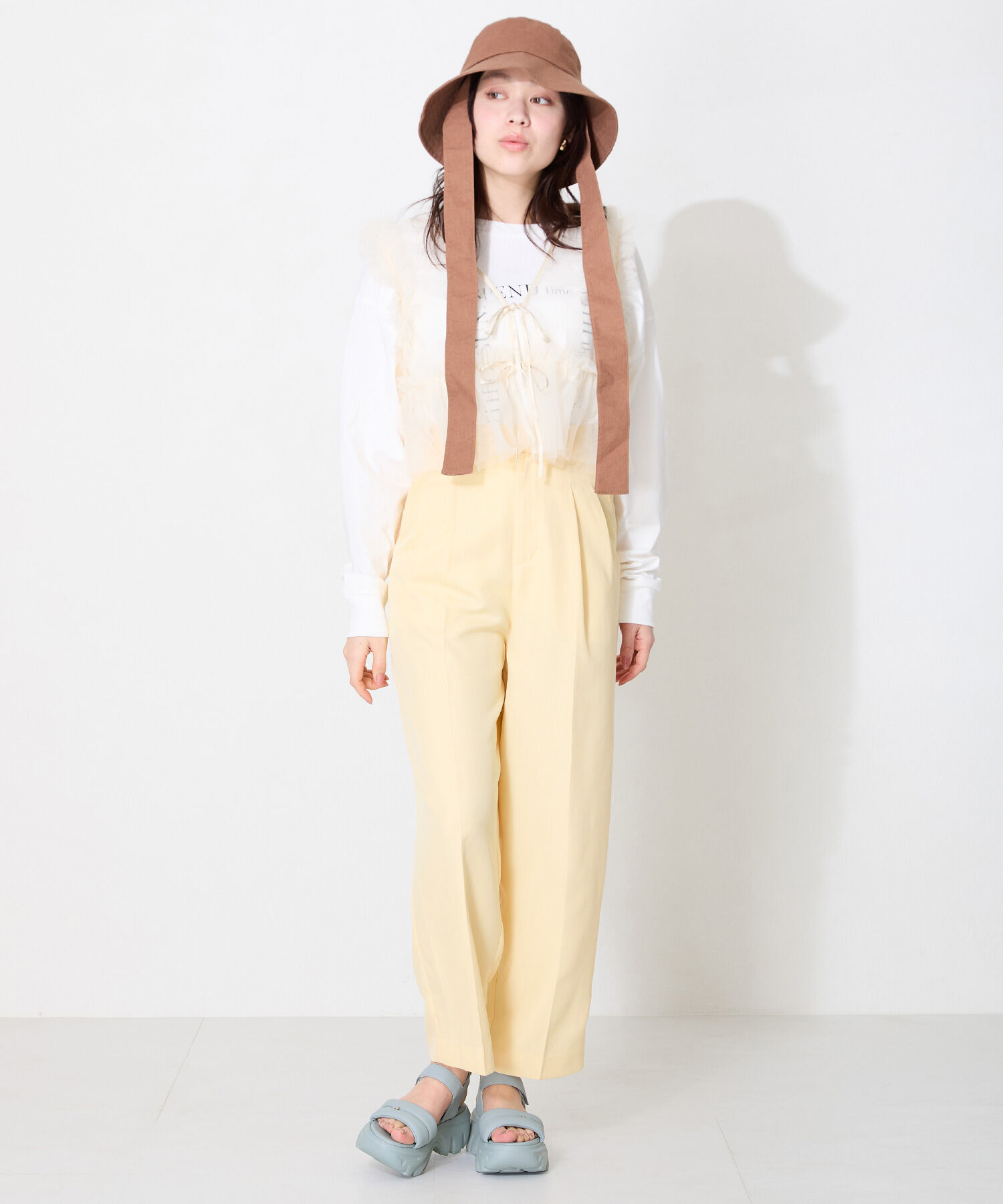 ORiental TRaffic「●2025春夏新作●カットデザインパデット厚底サンダル/51206 サンダル 厚底 トレンド 人気 軽い」|サンダル|