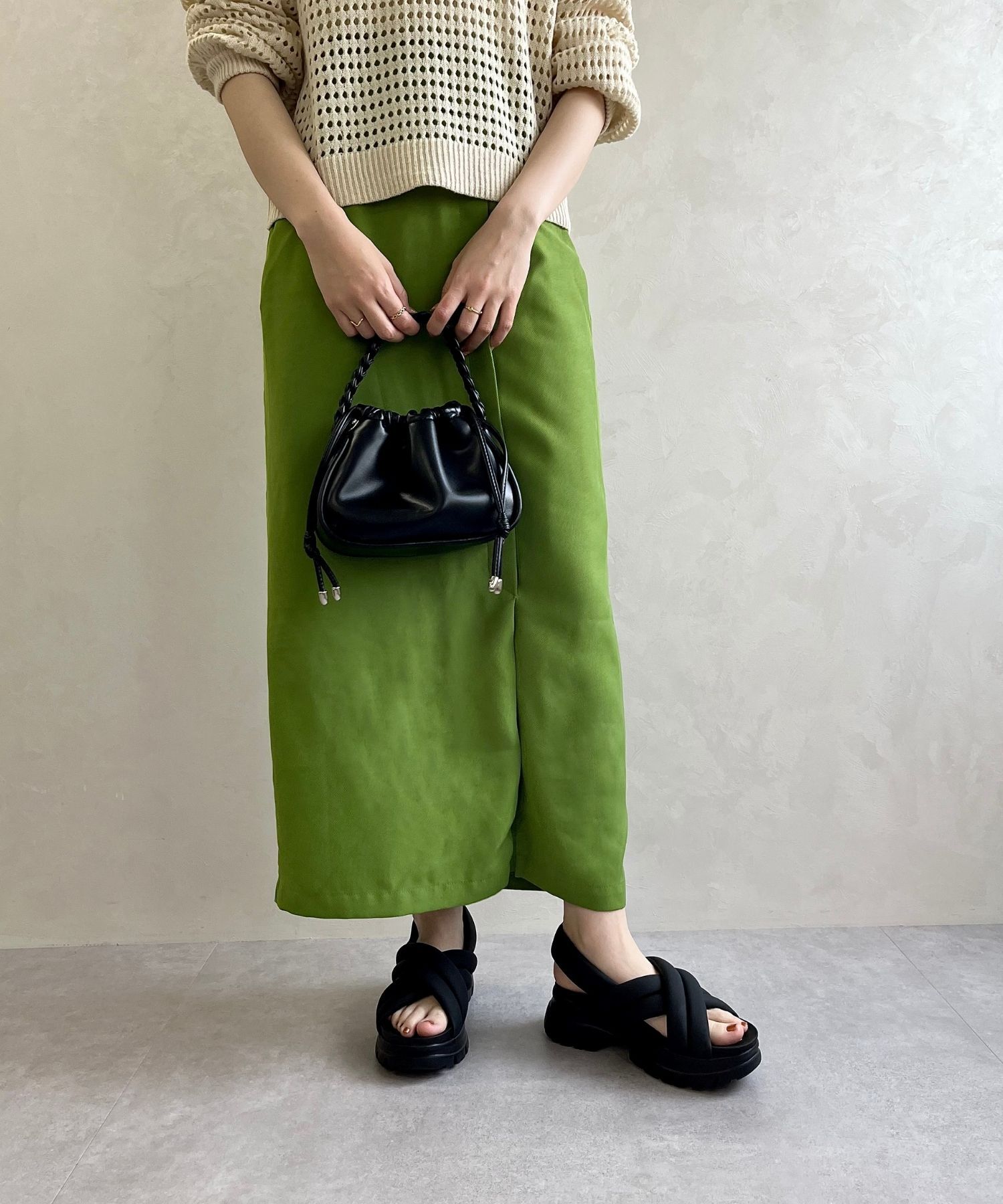 ORiental TRaffic「【トレンド】●2025春夏新作●クロスベルト厚底サンダル/51201 サンダル 厚底 人気 売れてる」|サンダル|