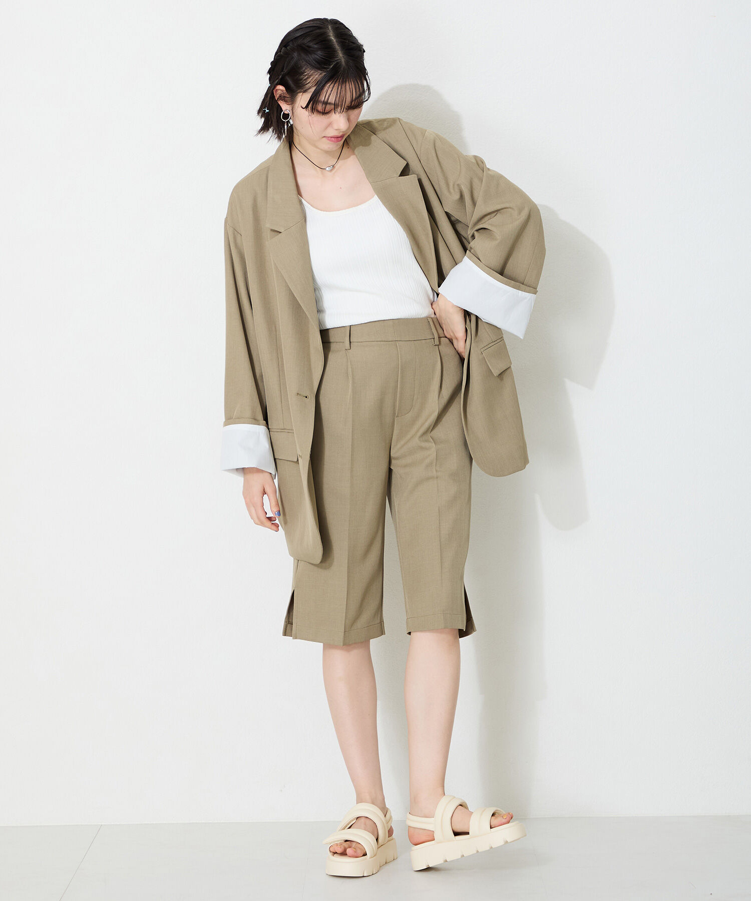 ORiental TRaffic「●2025春夏新作●パデットダブルベルト厚底サンダル/51202 サンダル 人気 トレンド 売れてる」|サンダル|