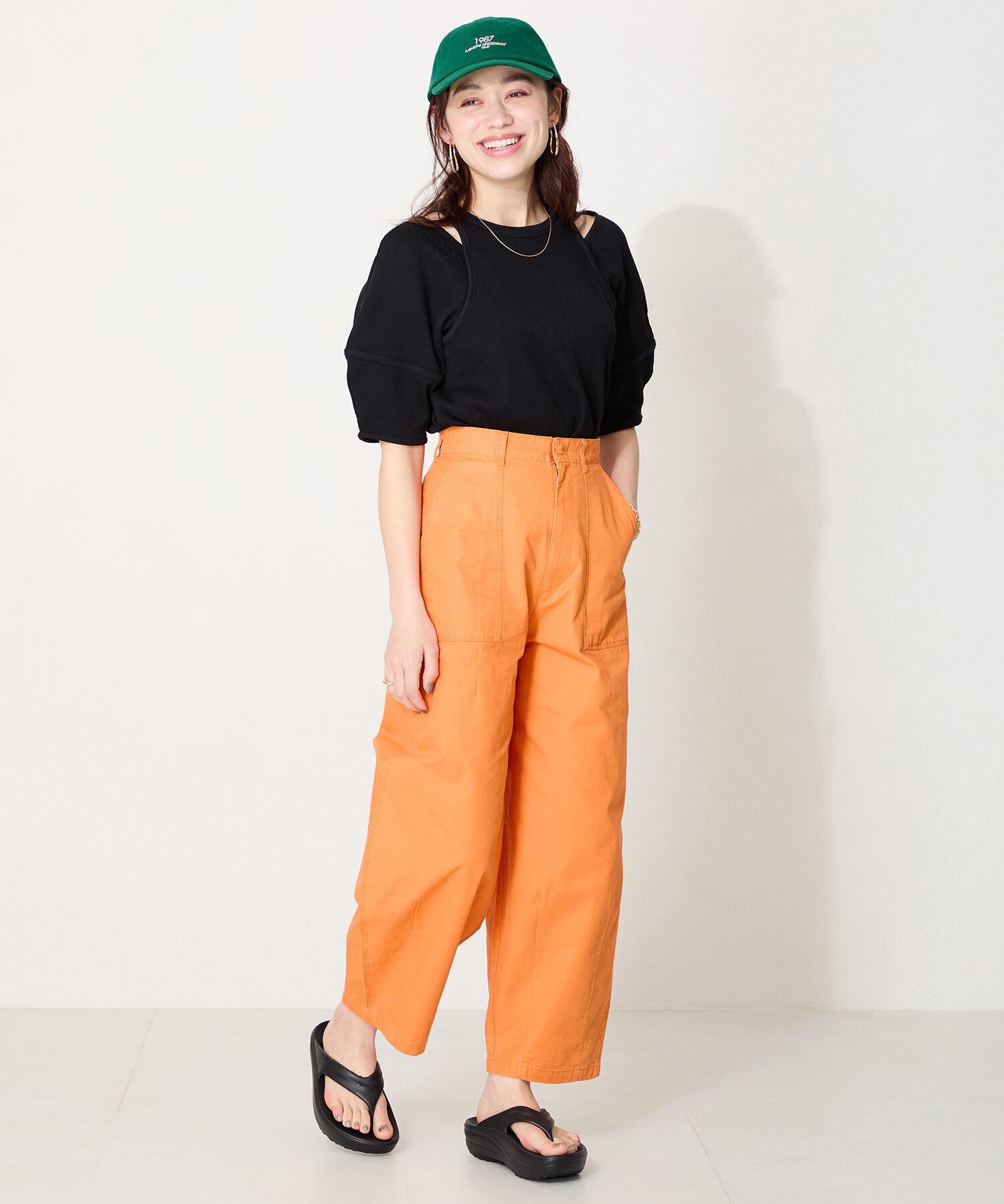 ORiental TRaffic「【リカバリーサンダル】●大人気アイテム●厚底EVAトングサンダル/OT3226 厚底 トング サンダル 」|サンダル|