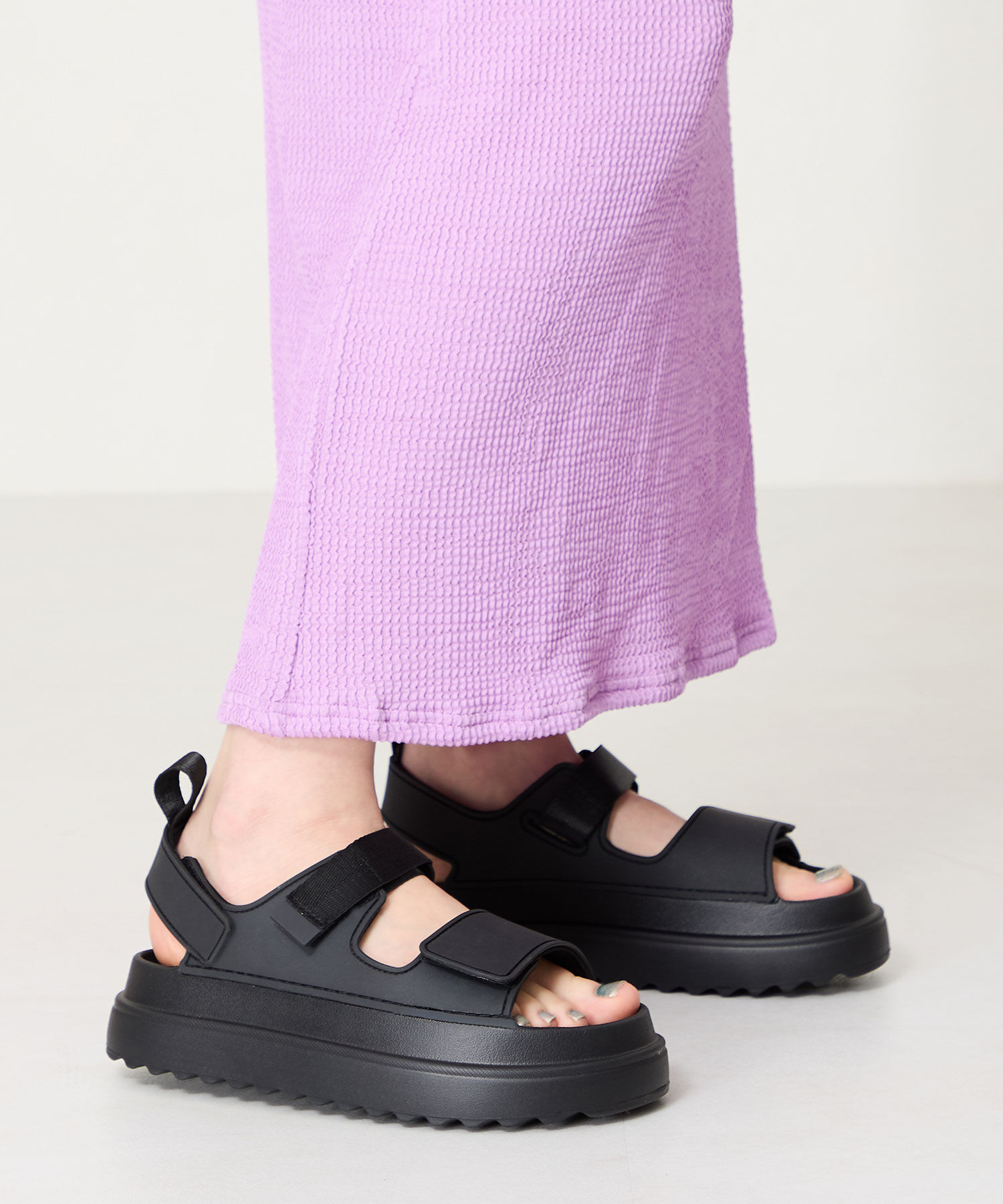 ORiental TRaffic「【リカバリーサンダル】ベルクロ EVAサンダル /OT3228 軽量 サンダル 人気 厚底」|サンダル|