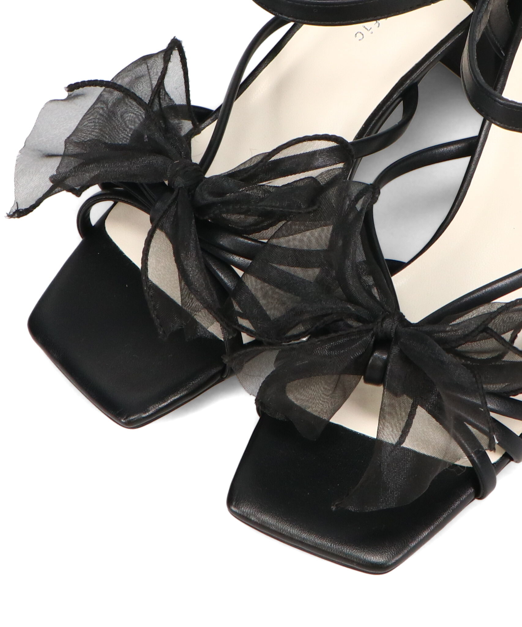 ORiental TRaffic「●2025春夏新作●ビッグチュールリボンヒールサンダル/51220 サンダル 人気 トレンド」|サンダル|