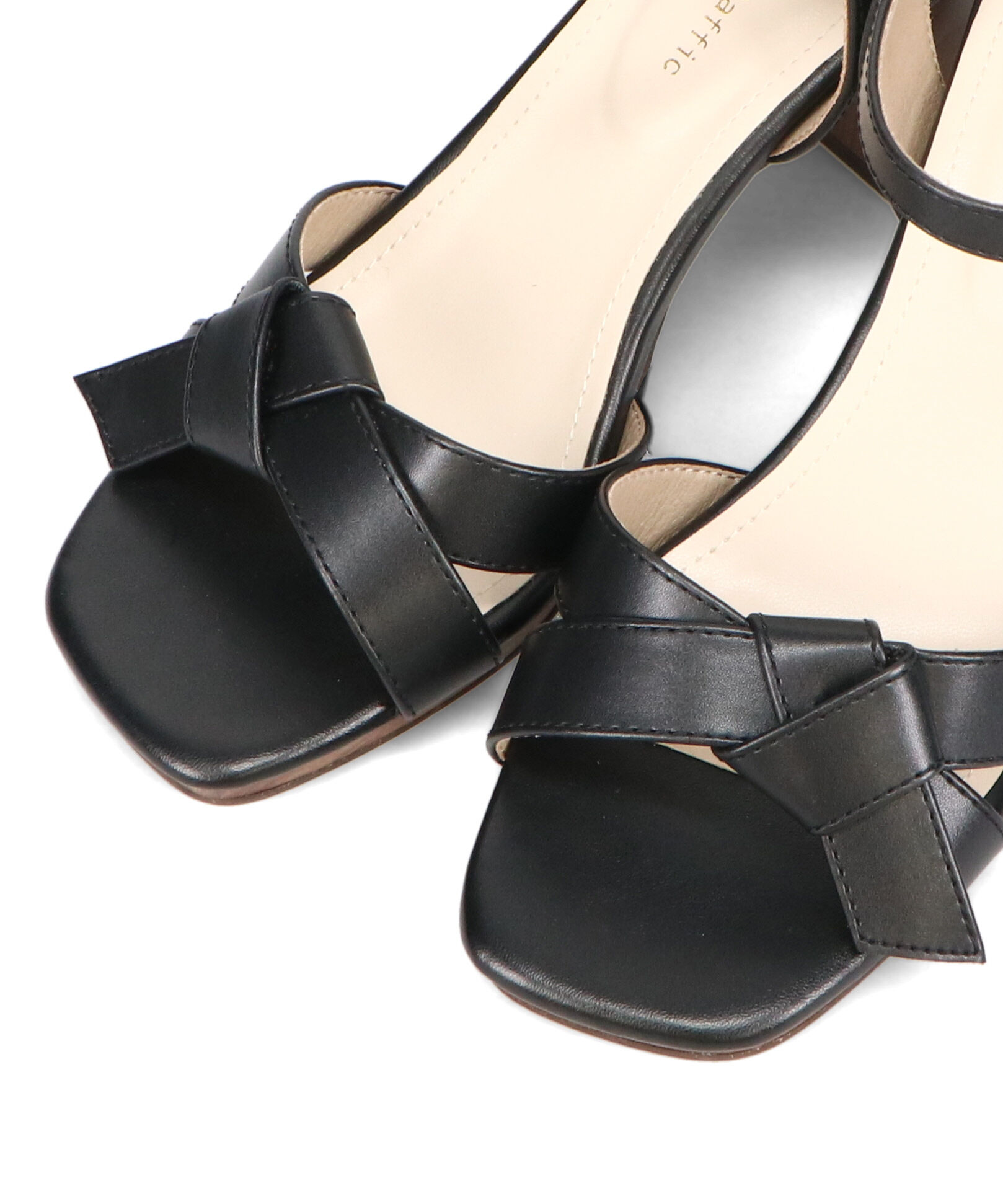 ORiental TRaffic「●2025春夏新作●リボンベルトウッドヒールサンダル/51225 サンダル 人気 ヒール8.2cm」|サンダル|