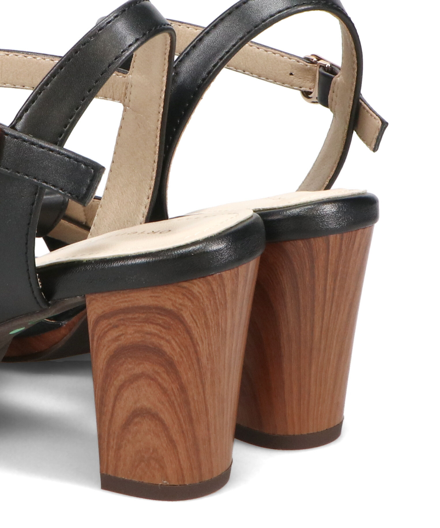 ORiental TRaffic「●2025春夏新作●リボンベルトウッドヒールサンダル/51225 サンダル 人気 ヒール8.2cm」|サンダル|