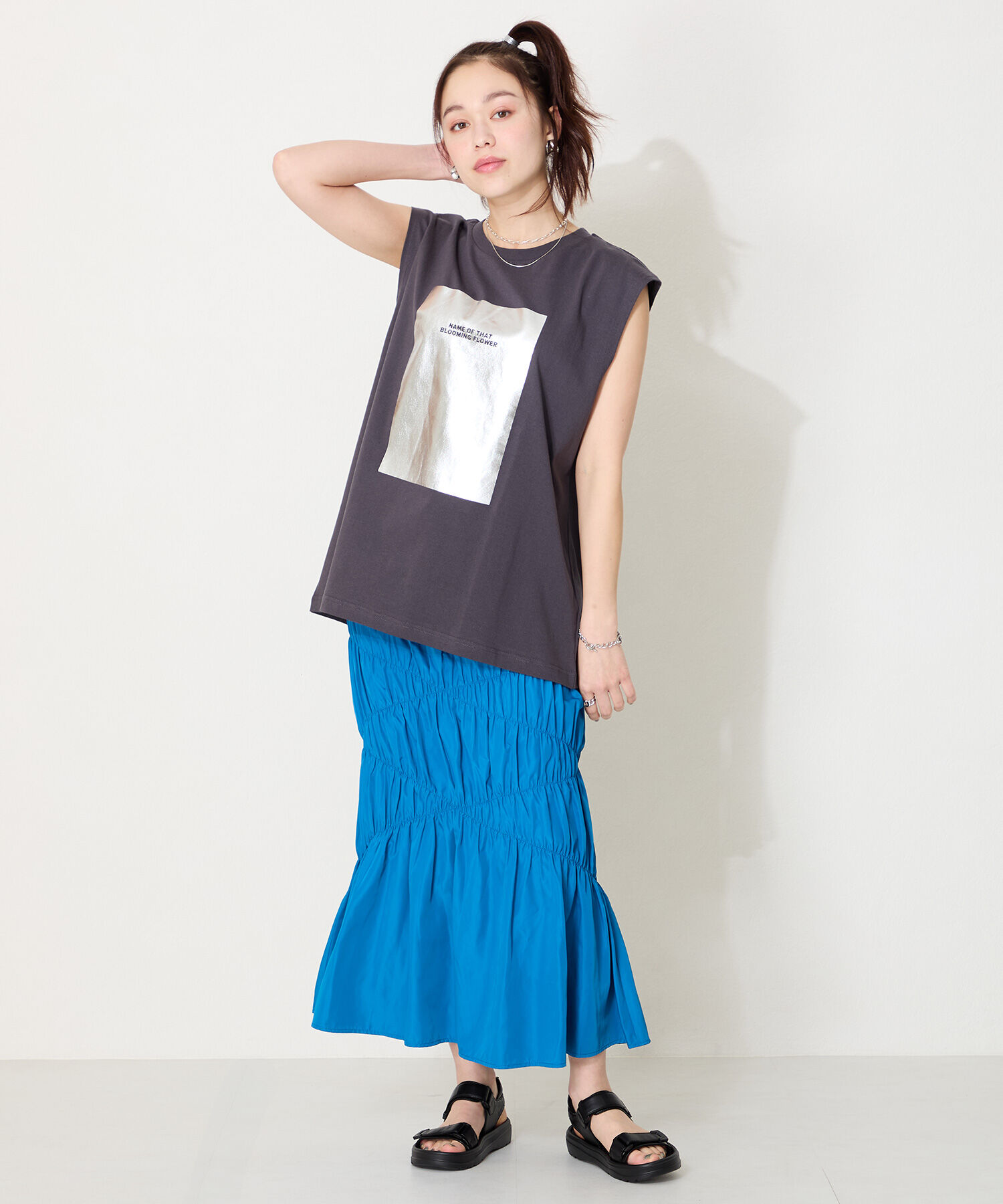 ORiental TRaffic「【Fit meサンダル】ダブルベルト サンダル /51227 軽い 柔らかい フラット」|サンダル|