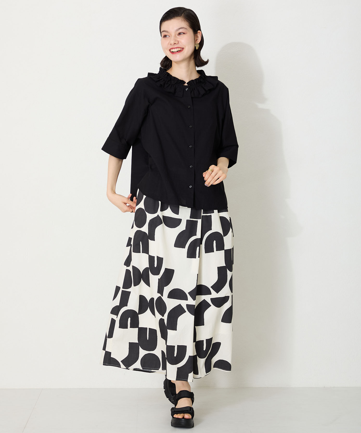 WA Oriental TRaffic「●2025春夏新作●スニーカーソールスポーツサンダル/52218 トレンド 人気 厚底 スポサン」|サンダル|