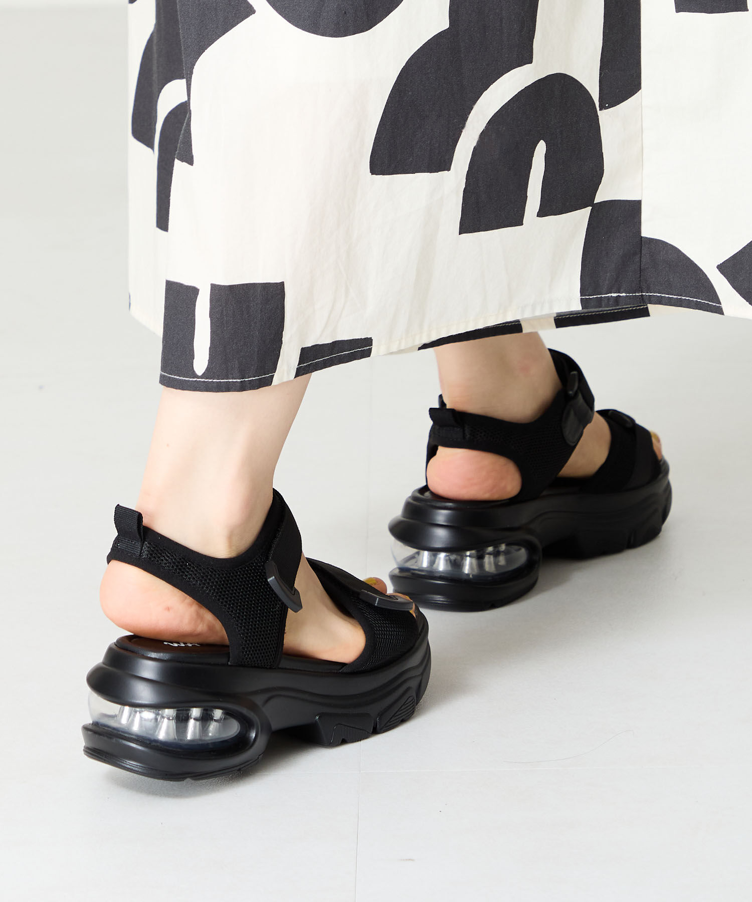 WA Oriental TRaffic「●2025春夏新作●スニーカーソールスポーツサンダル/52218 トレンド 人気 厚底 スポサン」|サンダル|