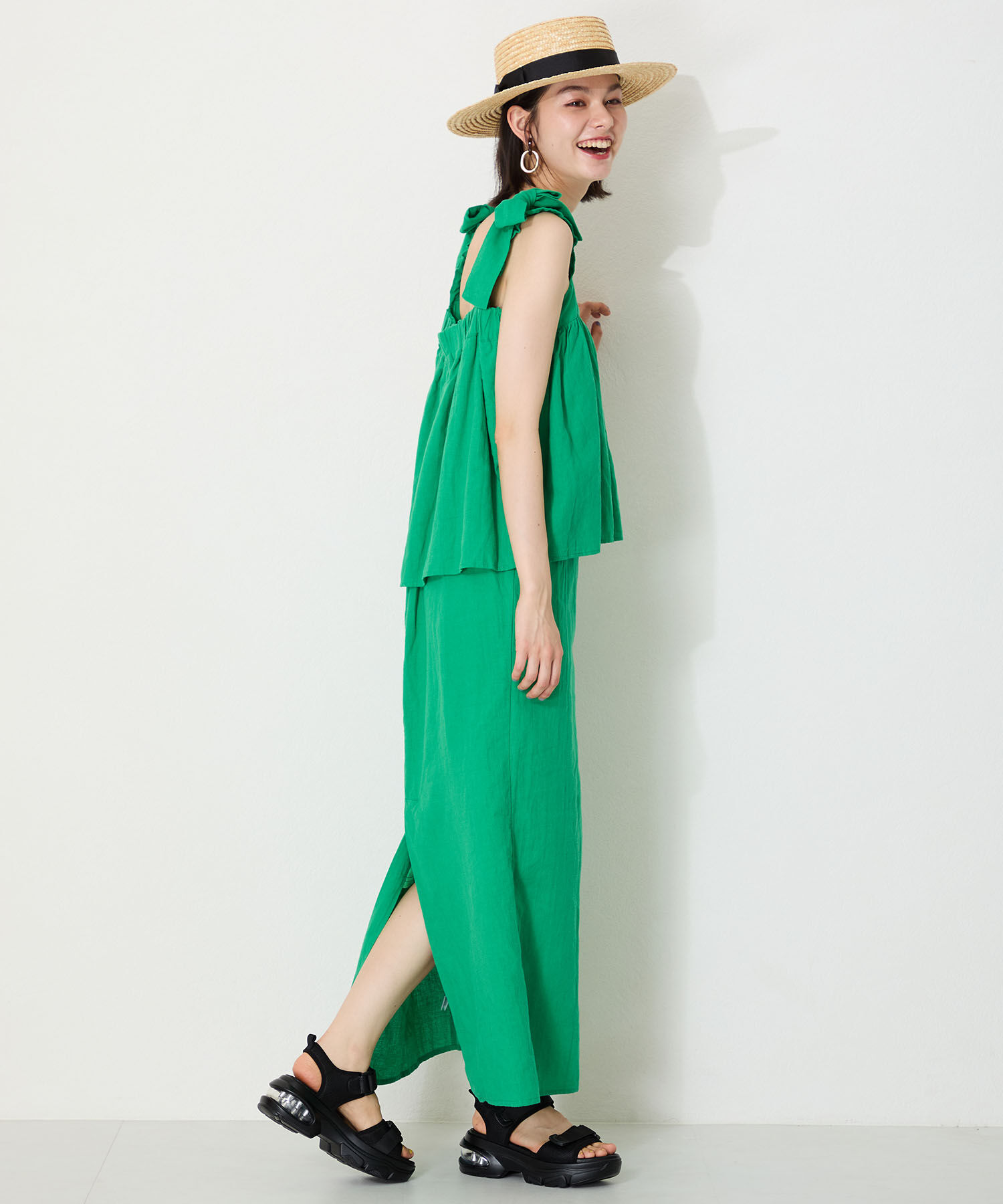 WA Oriental TRaffic「●2025春夏新作●スニーカーソールスポーツサンダル/52218 トレンド 人気 厚底 スポサン」|サンダル|