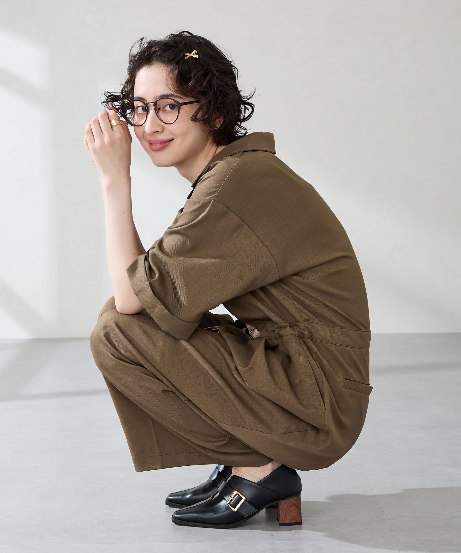 ORiental TRaffic「●2025秋冬新作●ウッドヒールベルトパンプス/51303」|パンプス|