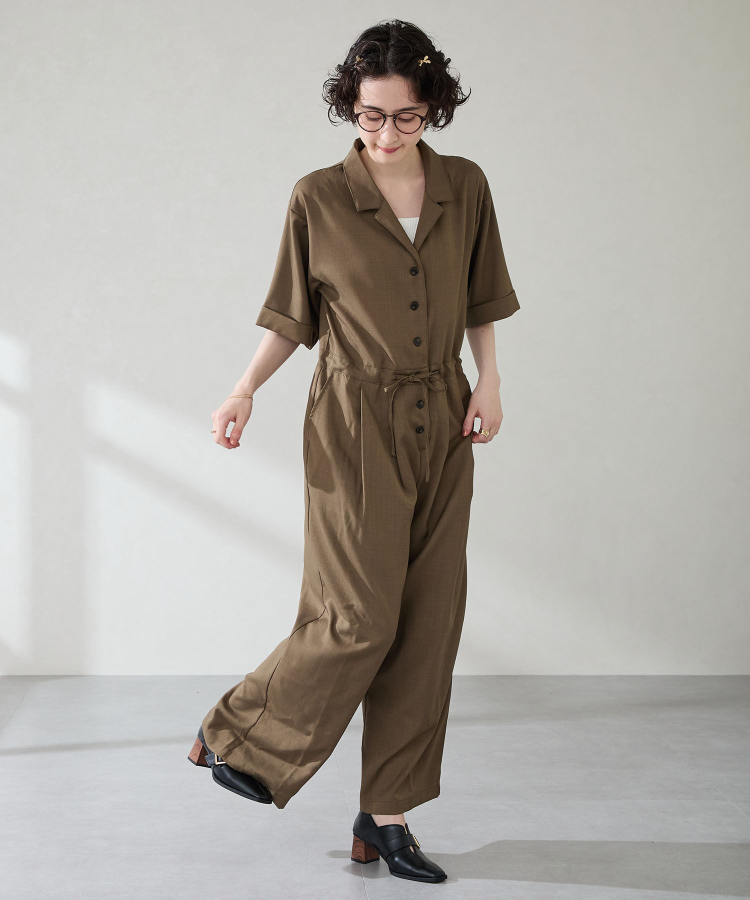 ORiental TRaffic「●2025秋冬新作●ウッドヒールベルトパンプス/51303」|パンプス|