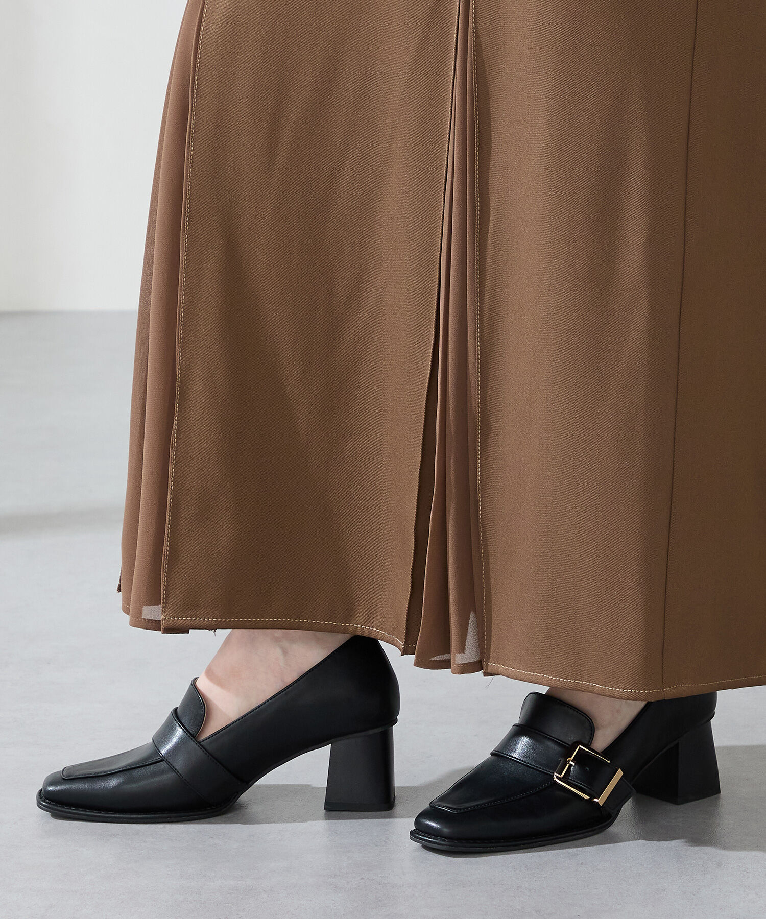 ORiental TRaffic「●2025秋冬新作●ベルトデザインヒールローファー/51315」|パンプス|