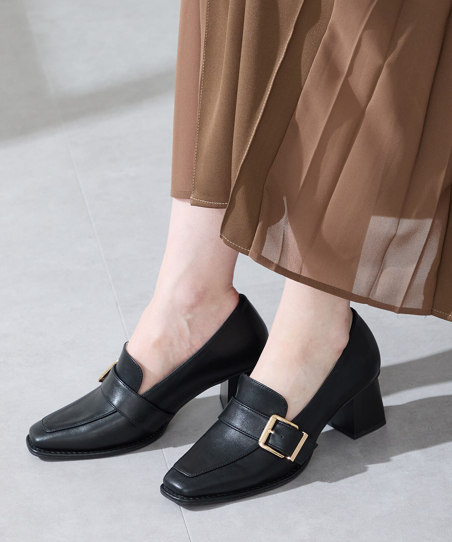 ORiental TRaffic「●2025秋冬新作●ベルトデザインヒールローファー/51315」|パンプス|