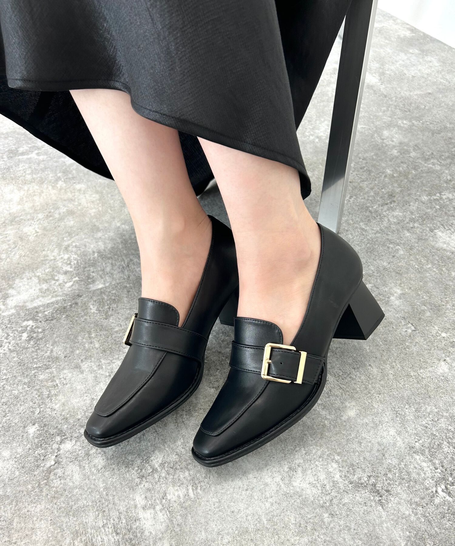 ORiental TRaffic「●2025秋冬新作●ベルトデザインヒールローファー/51315」|パンプス|