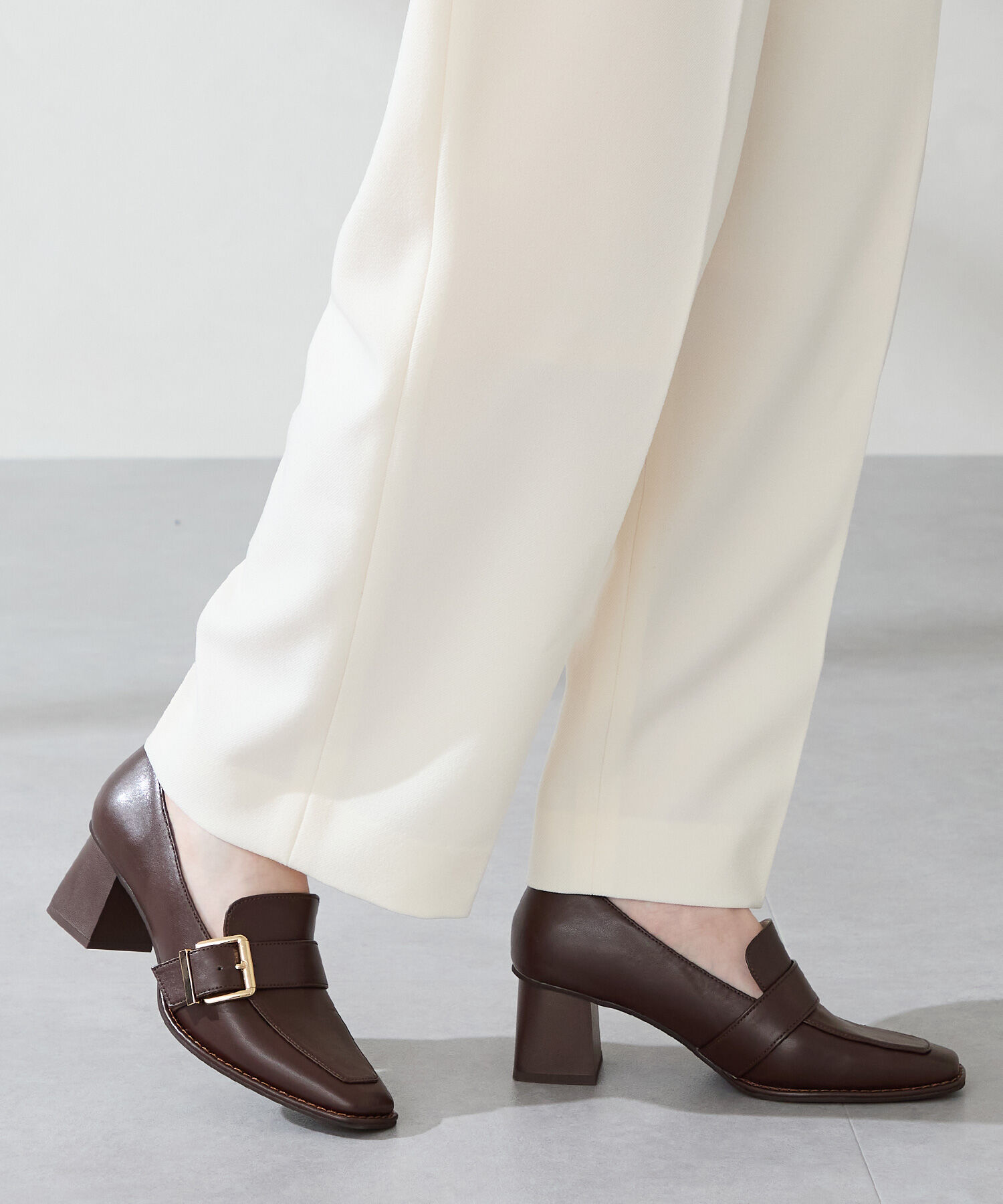 ORiental TRaffic「●2025秋冬新作●ベルトデザインヒールローファー/51315」|パンプス|