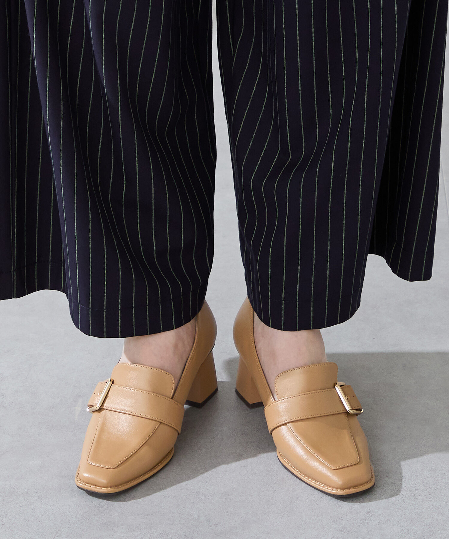 ORiental TRaffic「●2025秋冬新作●ベルトデザインヒールローファー/51315」|パンプス|