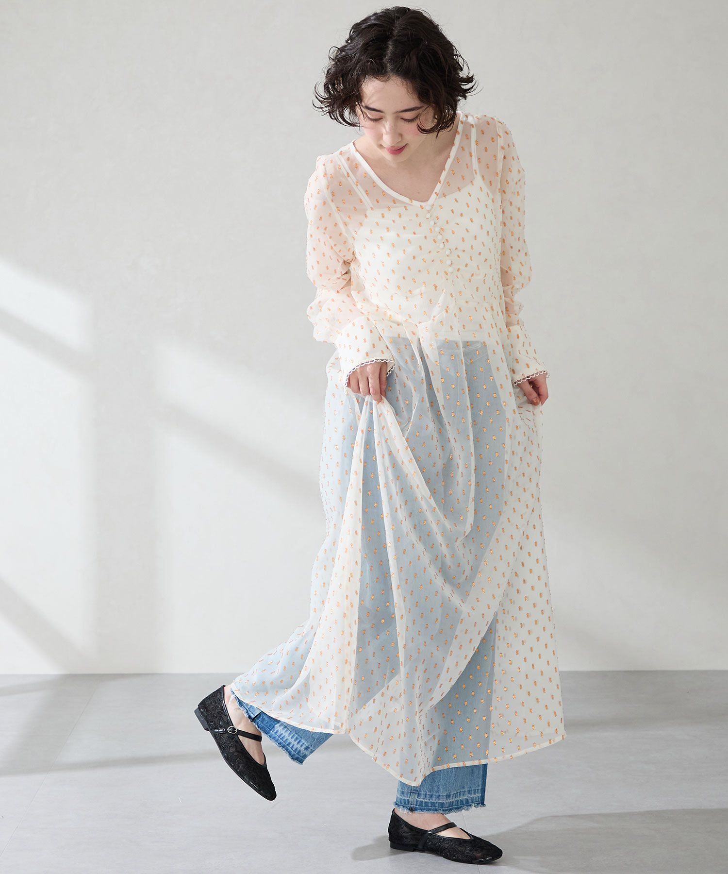 ORiental TRaffic「●2025秋冬新作●チュールメリージェーンパンプス/51318」|パンプス|