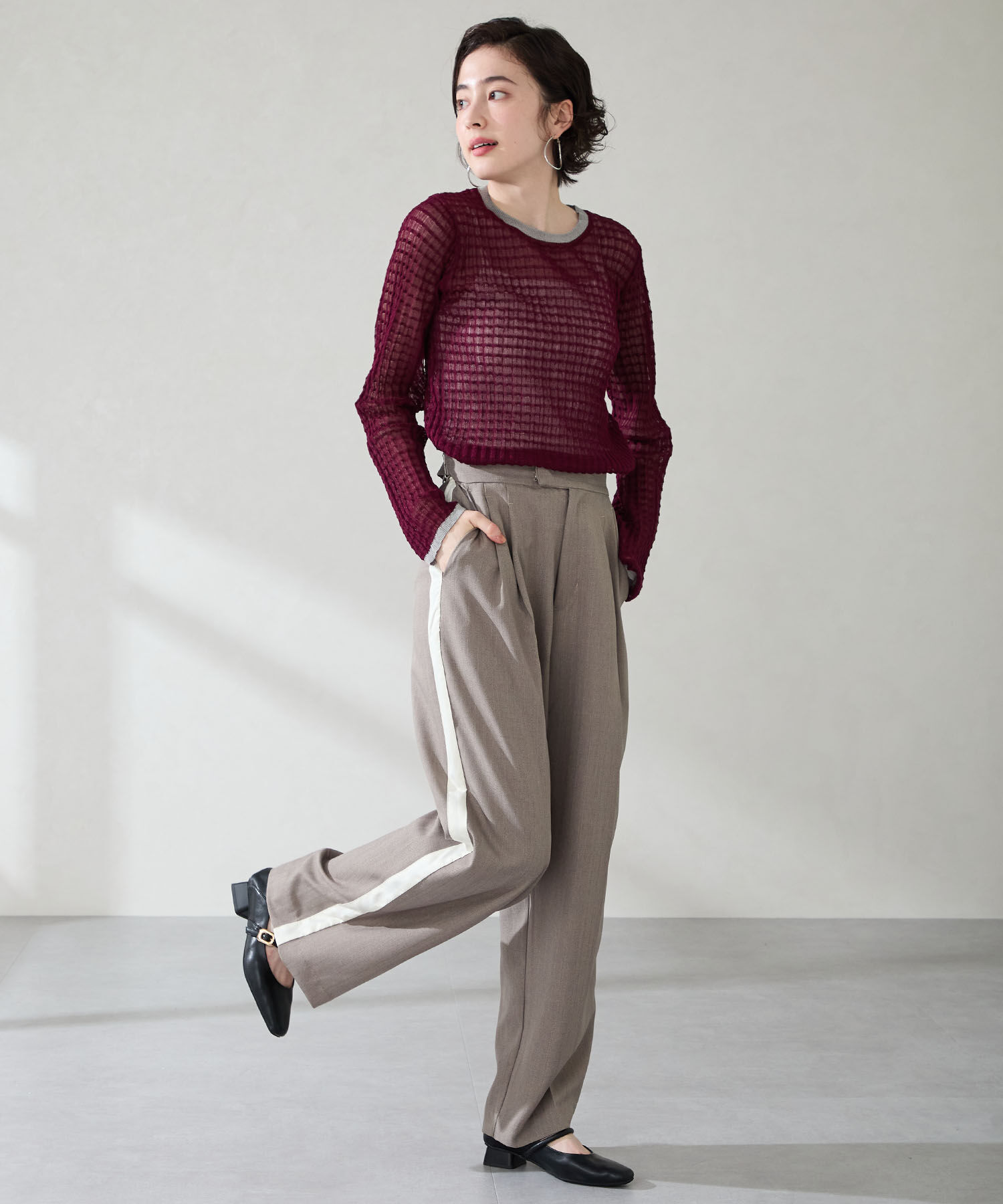 WA Oriental TRaffic「●2025秋冬新作●スクエアトゥストラップバブーシュ/52303」|パンプス|