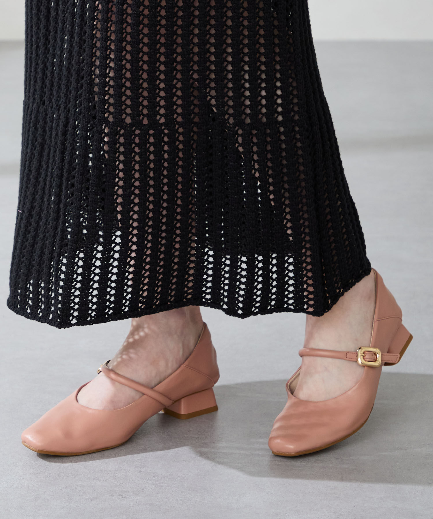 WA Oriental TRaffic「●2025秋冬新作●スクエアトゥストラップバブーシュ/52303」|パンプス|PINK