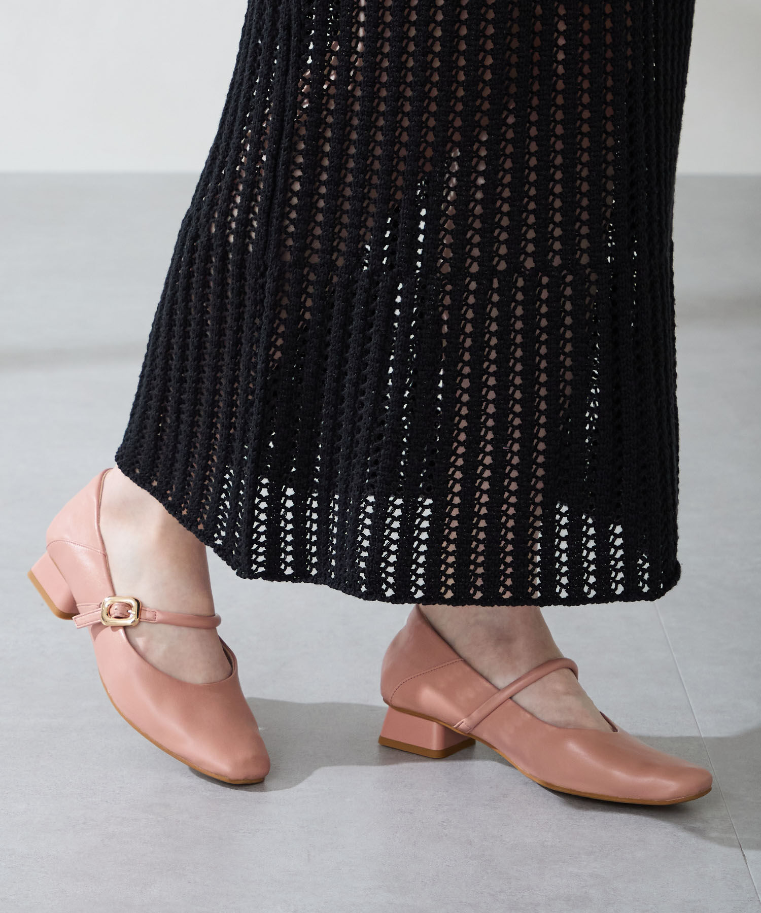 WA Oriental TRaffic「●2025秋冬新作●スクエアトゥストラップバブーシュ/52303」|パンプス|