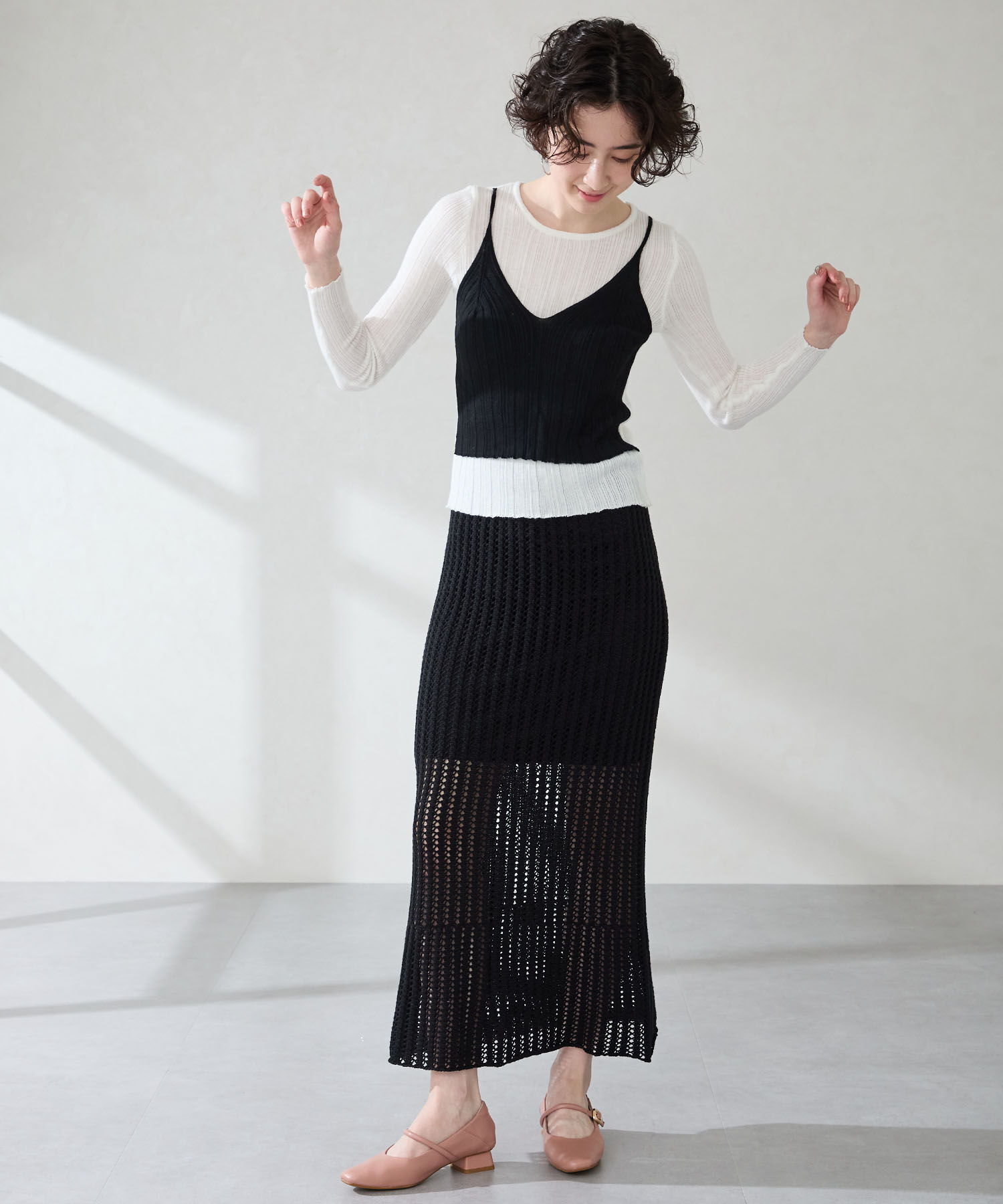 WA Oriental TRaffic「●2025秋冬新作●スクエアトゥストラップバブーシュ/52303」|パンプス|