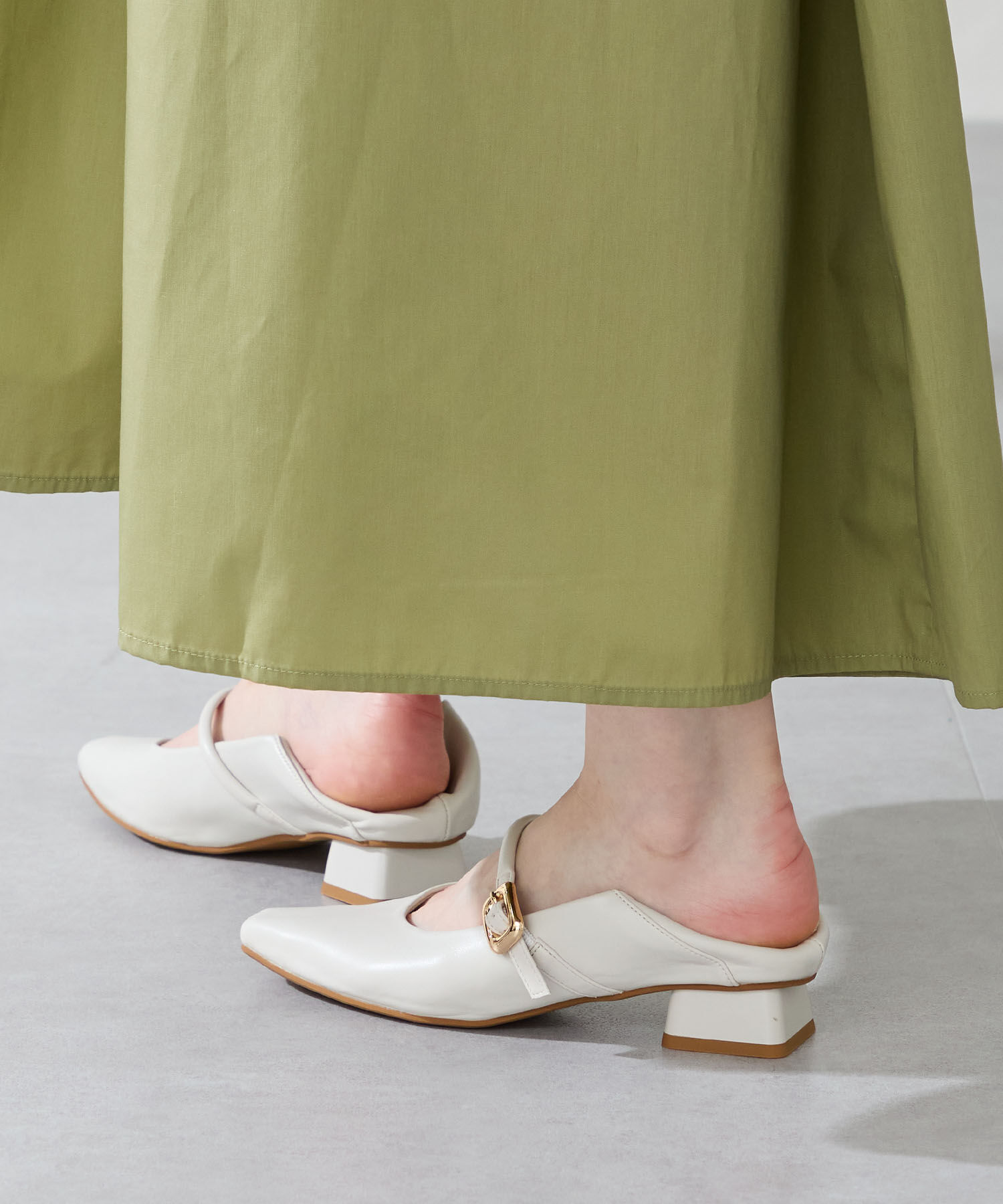 WA Oriental TRaffic「●2025秋冬新作●スクエアトゥストラップバブーシュ/52303」|パンプス|