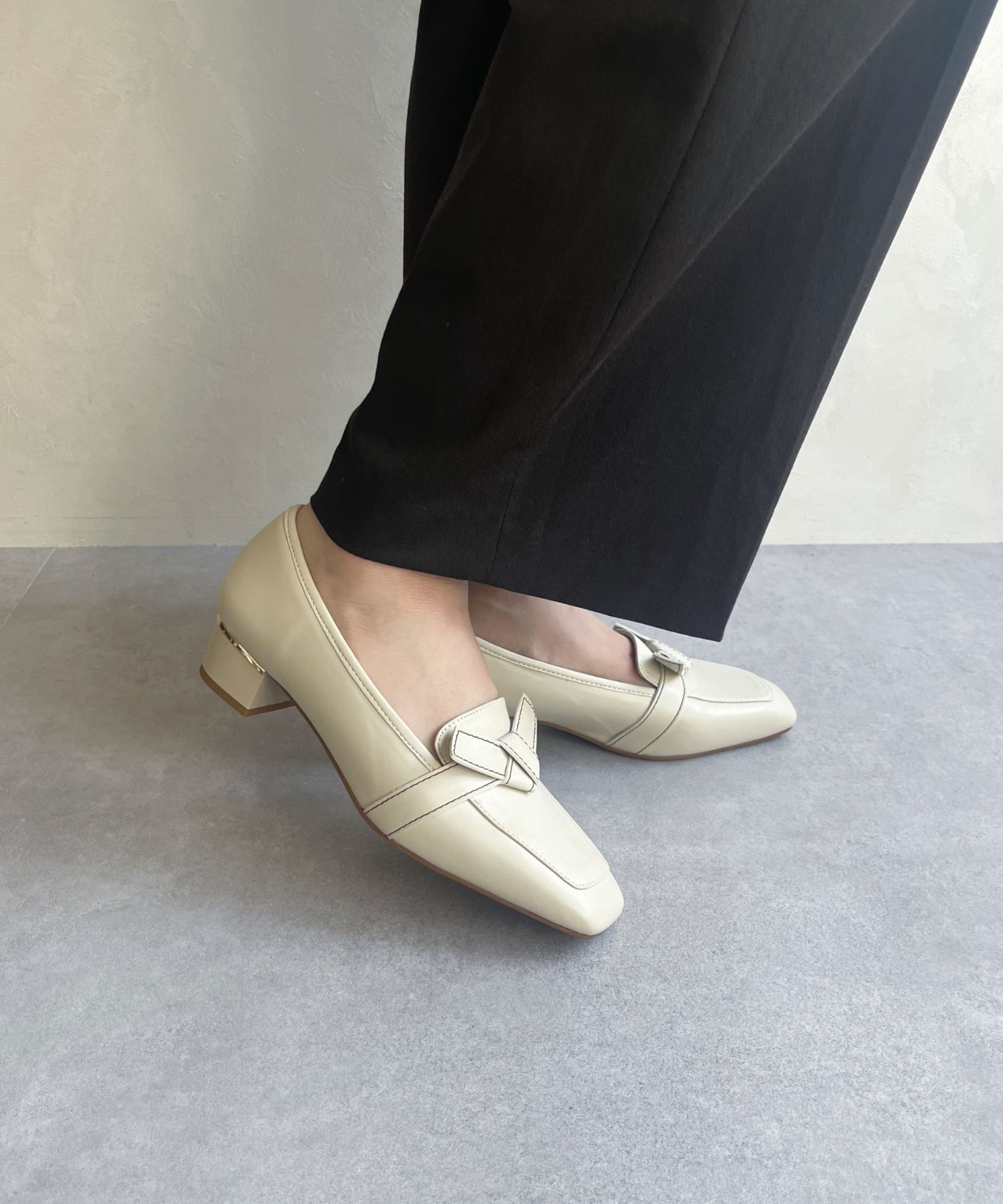 ORiental TRaffic「【WEB限定】●2025秋冬新作●リボンデザイン 甲深パンプス /55301 ヒール3.5ｃｍ ヒールローファー」|パンプス|