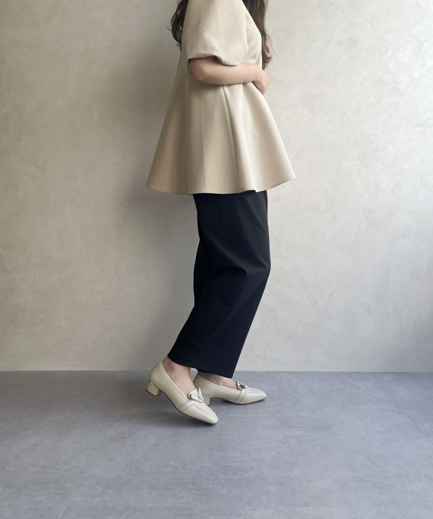 ORiental TRaffic「【WEB限定】●2025秋冬新作●リボンデザイン 甲深パンプス /55301 ヒール3.5ｃｍ ヒールローファー」|パンプス|