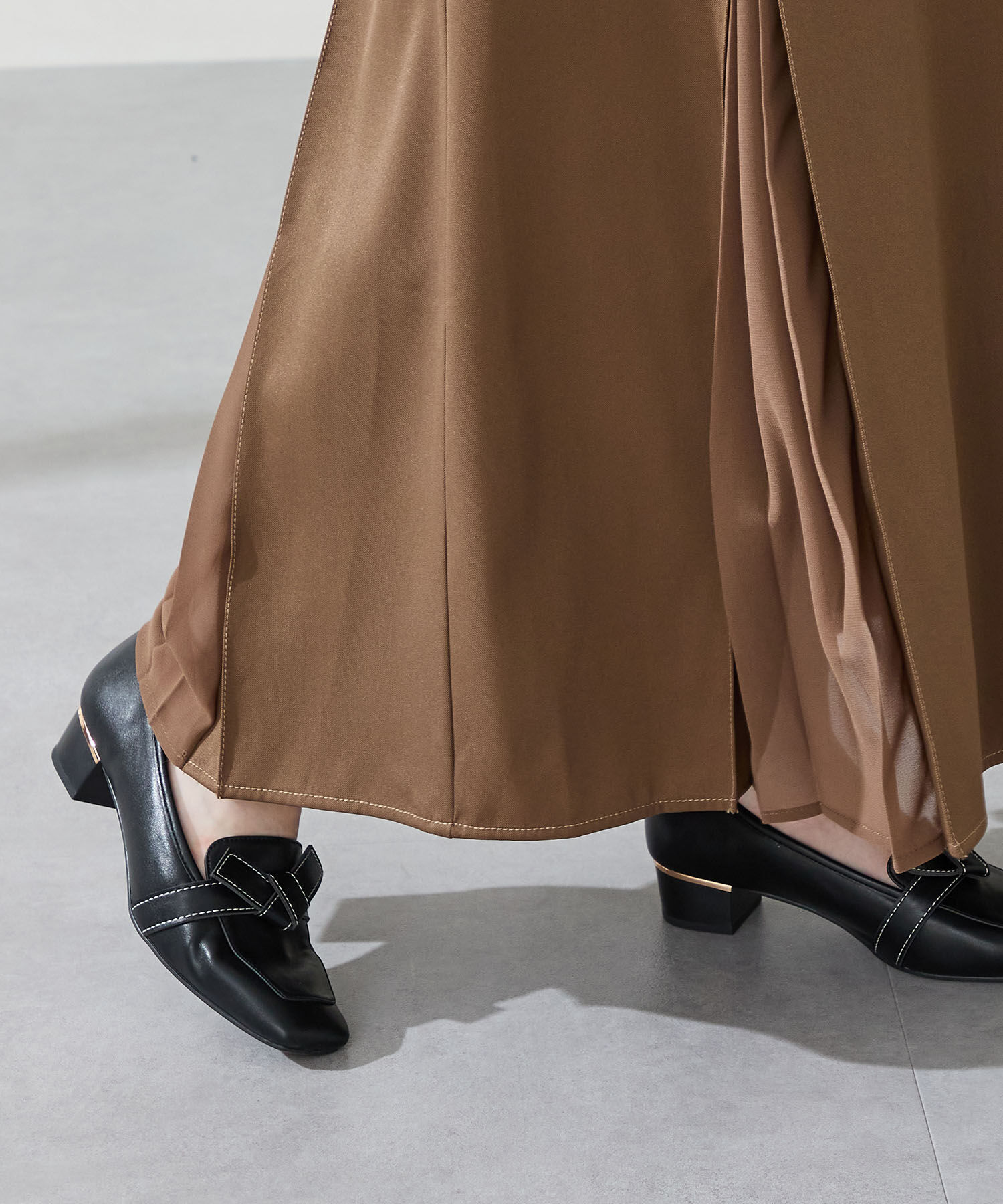 ORiental TRaffic「【WEB限定】●2025秋冬新作●リボンデザイン 甲深パンプス /55301 ヒール3.5ｃｍ ヒールローファー」|パンプス|