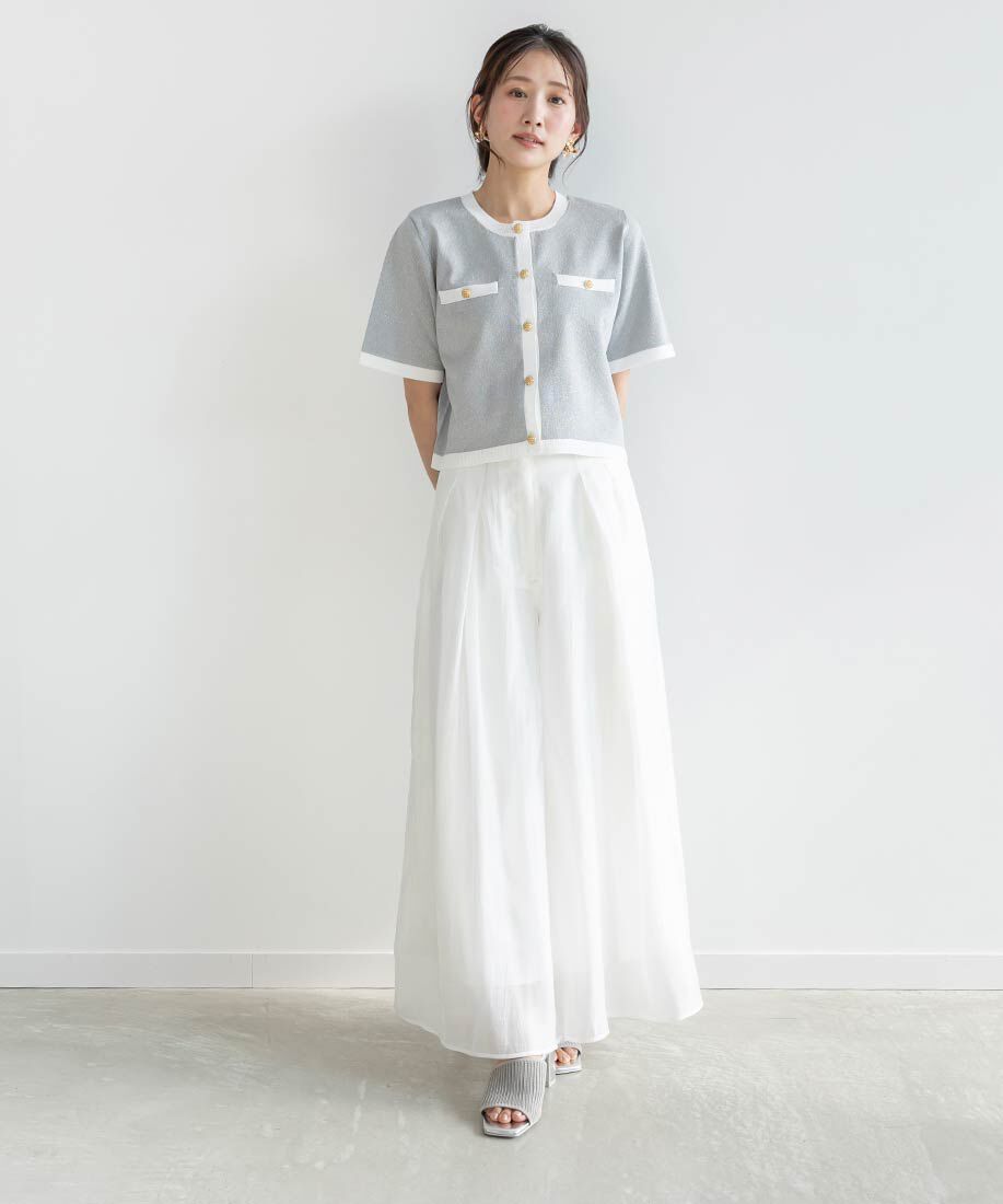  「【SUSTAINABLE】アシンメトリーニットミュールサンダル」|パンプス|