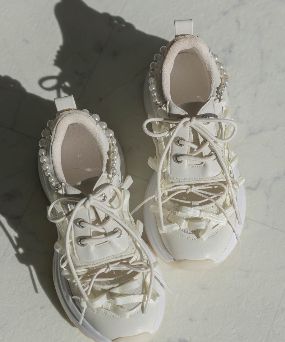  「2WAY ミニリボンシアースニーカー」|スニーカー|