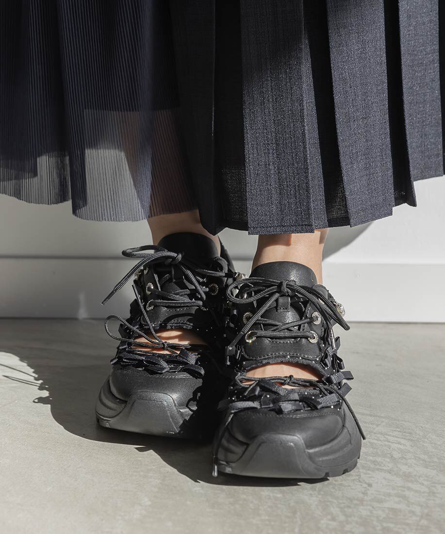  「2WAY ミニリボンシアースニーカー」|スニーカー|