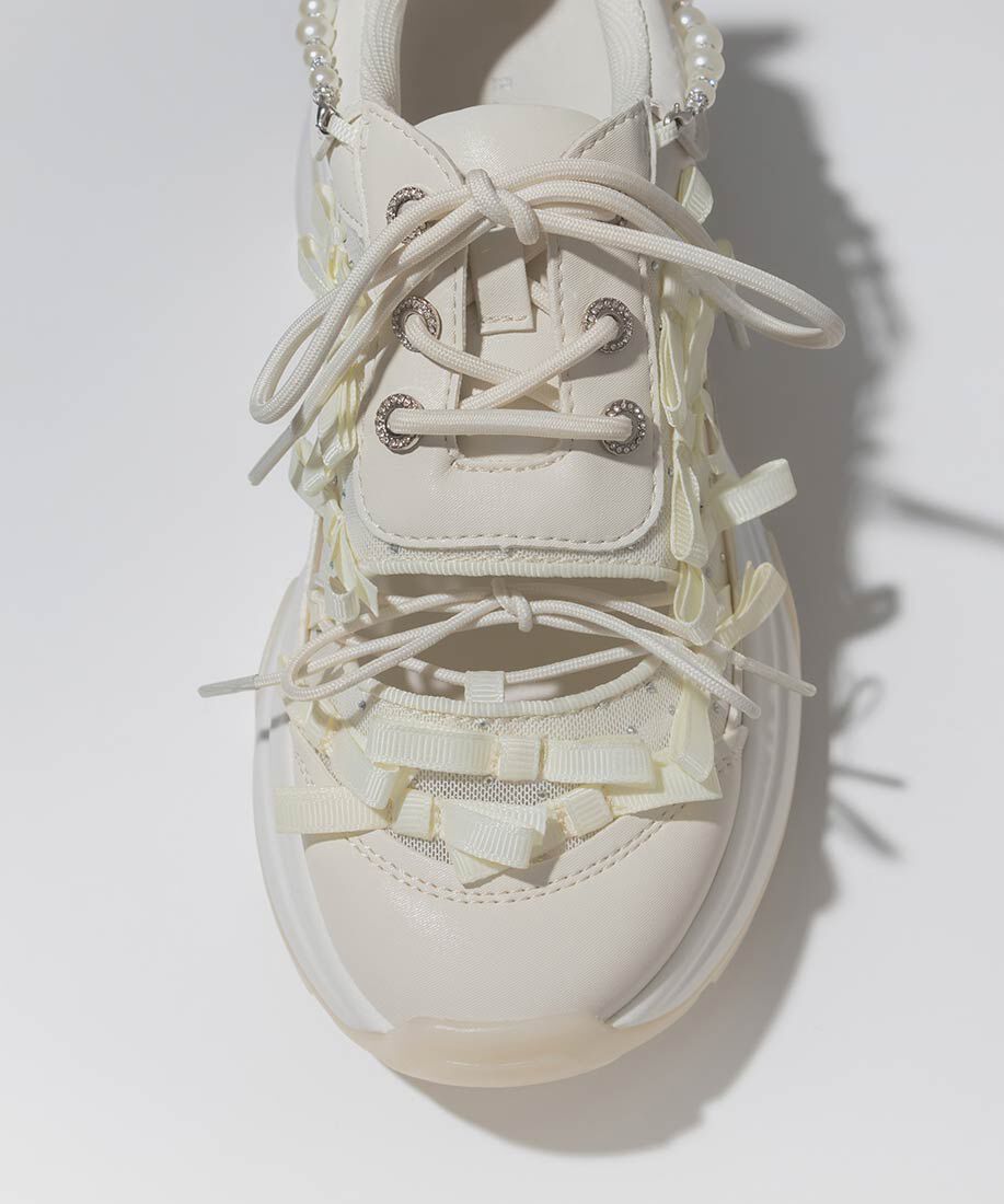  「2WAY ミニリボンシアースニーカー」|スニーカー|