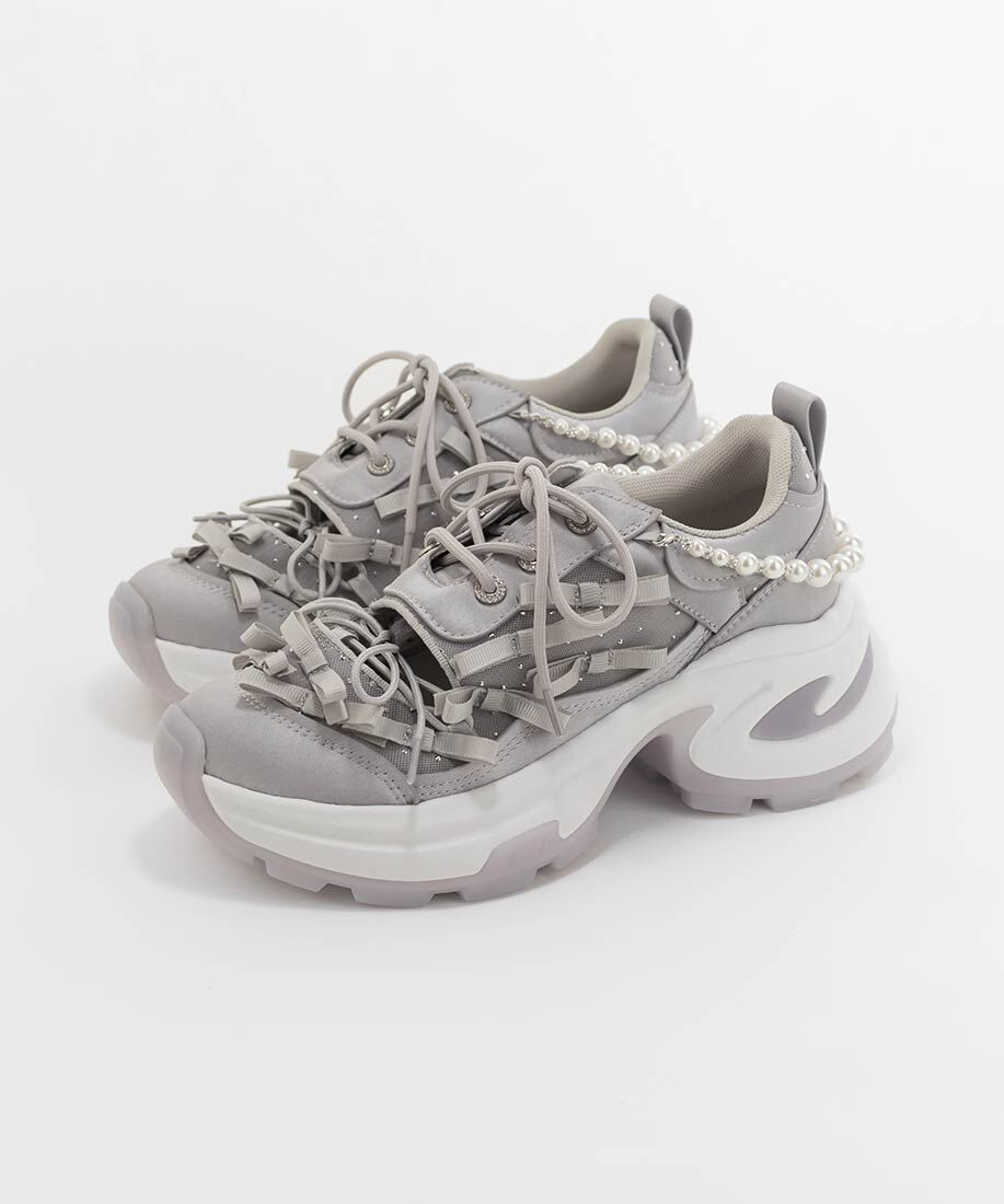  「2WAY ミニリボンシアースニーカー」|スニーカー|