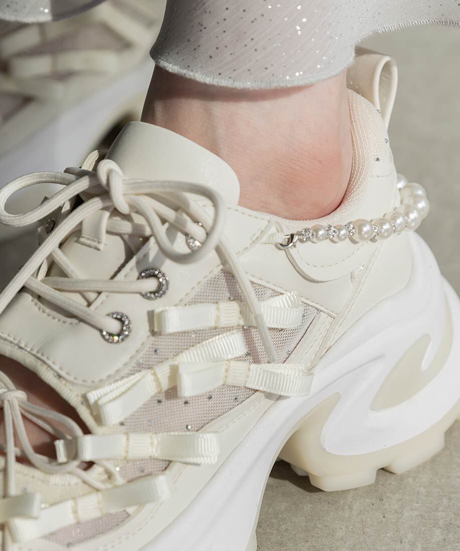  「2WAY ミニリボンシアースニーカー」|スニーカー|