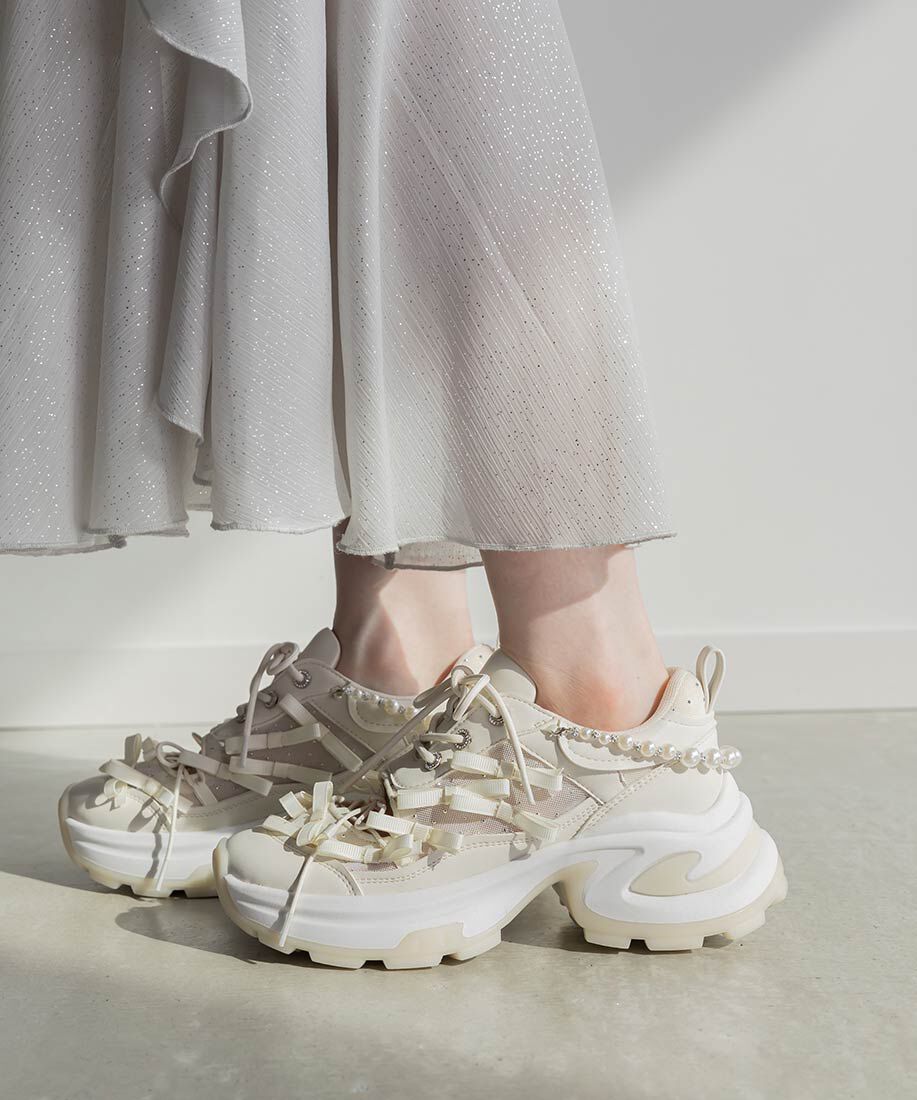  「2WAY ミニリボンシアースニーカー」|スニーカー|