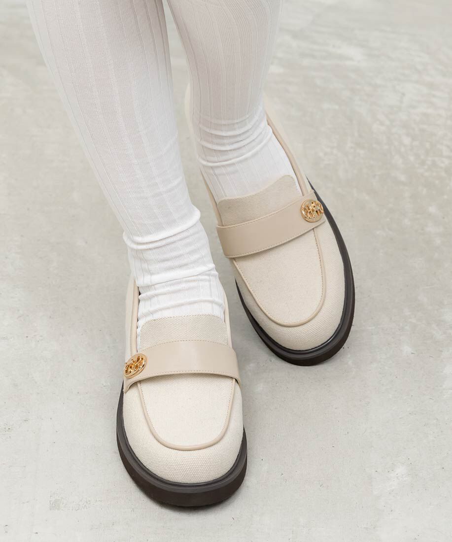  「モノグラムパーツボリュームローファー」|ローファー|