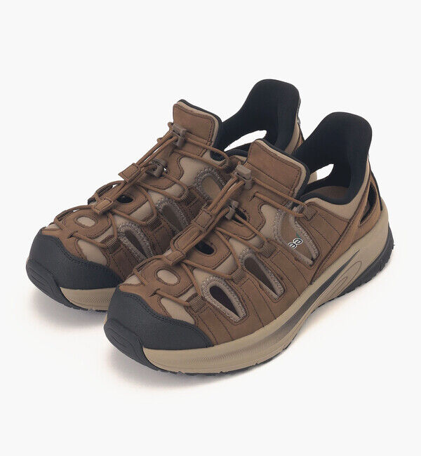 Orthofeet「【オーソフィート】サターン ミディアム/ブラウン ナチュラルレザー テキスタイル/シューズ メンズ」|スニーカー|ブラウン