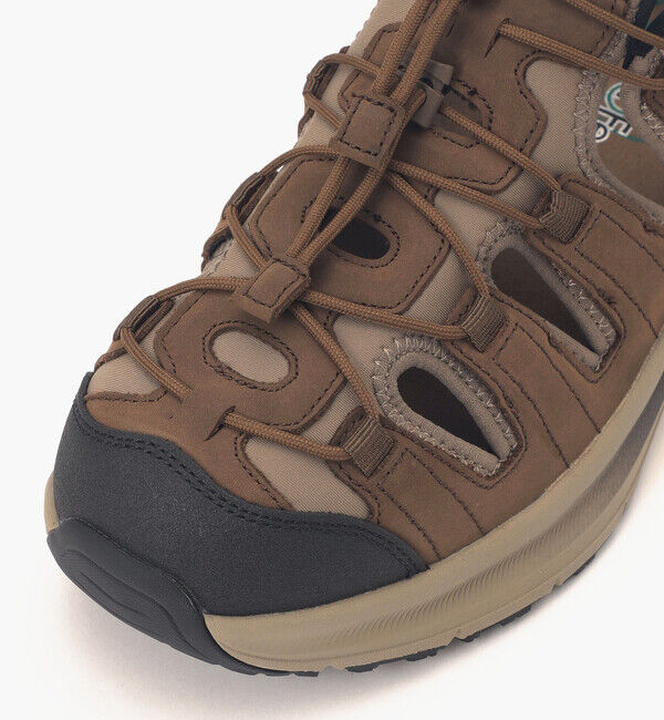 Orthofeet「【オーソフィート】サターン ミディアム/ブラウン ナチュラルレザー テキスタイル/シューズ メンズ」|スニーカー|