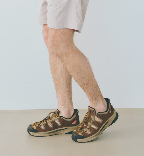 Orthofeet「【オーソフィート】サターン ミディアム/ブラウン ナチュラルレザー テキスタイル/シューズ メンズ」|スニーカー|