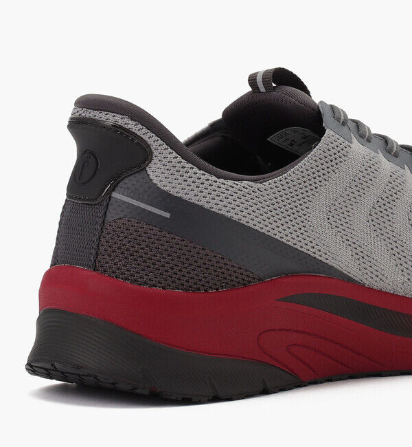 Orthofeet「【オーソフィート】ティロス ワイド/グレー レッド テキスタイル/シューズ メンズ」|スニーカー|