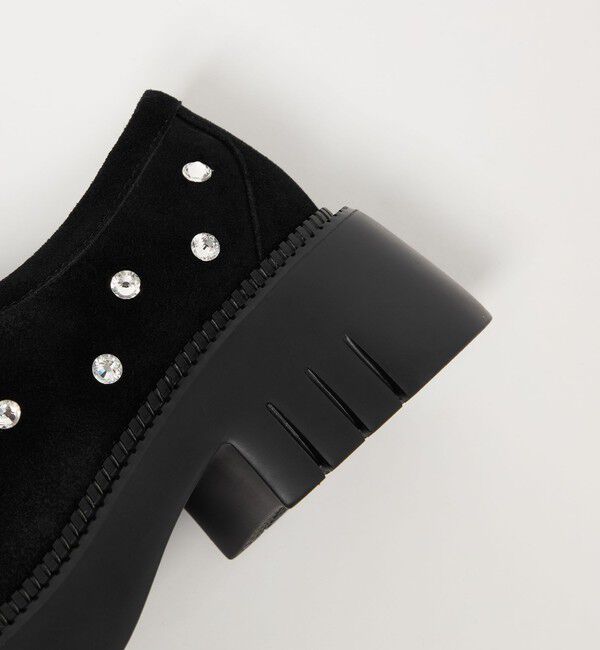 ODETTE E ODILE「＜SY＞ ラウンド スリッポン ビジュー フラット55&uarr;」|スリッポン|