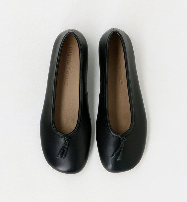 ODETTE E ODILE「オブリークバレエ フラット10&uarr;」|バレエシューズ|BLACK