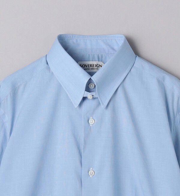 UNITED ARROWS「＜SOVEREIGN＞ CANCLINI/マイクロチェック タブカラーシャツ」|シャツ・ブラウス|