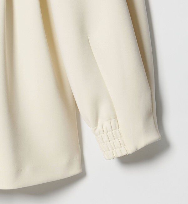 UNITED ARROWS「SPONGY クルーネック ギャザー ブラウス」|シャツ・ブラウス|