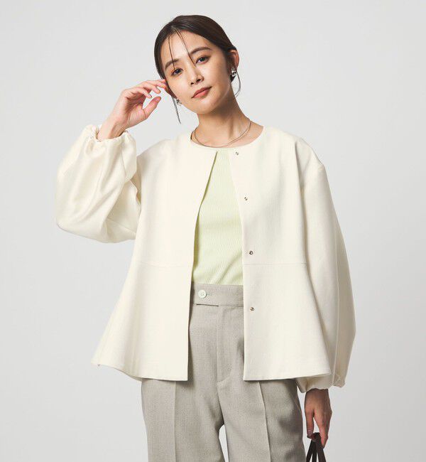 UNITED ARROWS green label relaxing「［size SHORTあり］fleurie(フルリー) フォルム ジャケット」|ノーカラージャケット|