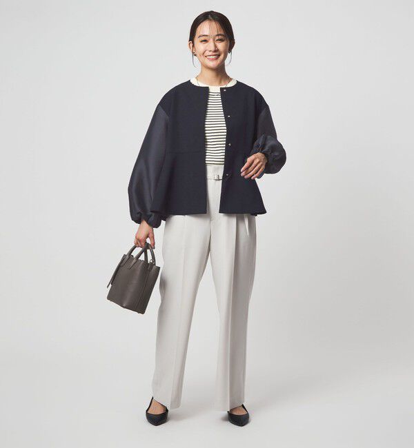 UNITED ARROWS green label relaxing「［size SHORTあり］fleurie(フルリー) フォルム ジャケット」|ノーカラージャケット|