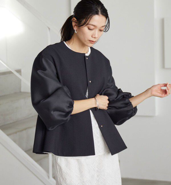 UNITED ARROWS green label relaxing「［size SHORTあり］fleurie(フルリー) フォルム ジャケット」|ノーカラージャケット|