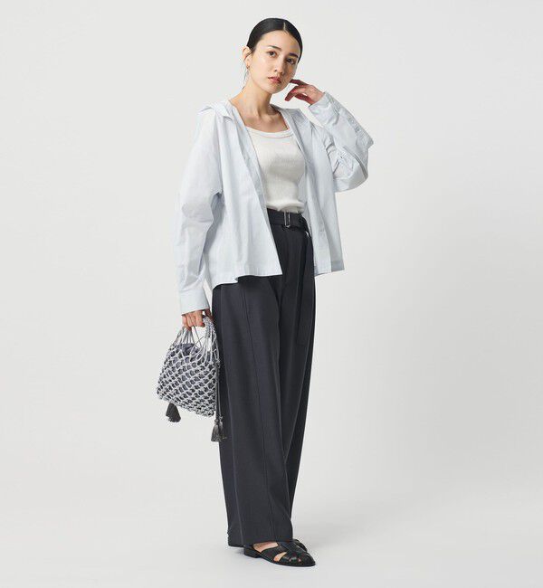 BEAUTY&YOUTH UNITED ARROWS「ポリエステルコットン フードシャツ」|シャツ・ブラウス|LT.BLUE