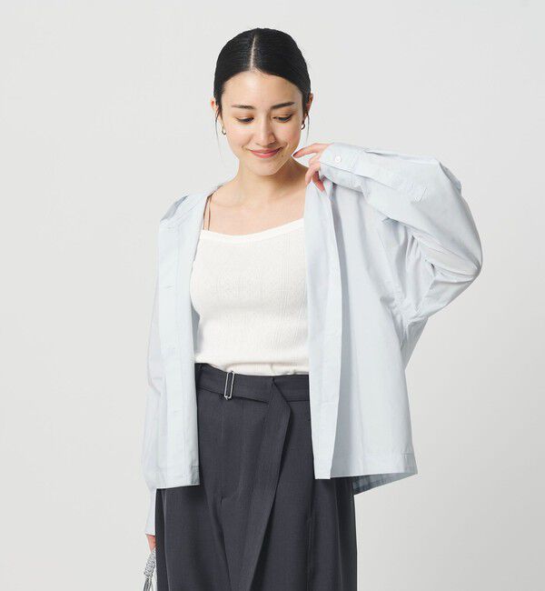 BEAUTY&YOUTH UNITED ARROWS「ポリエステルコットン フードシャツ」|シャツ・ブラウス|