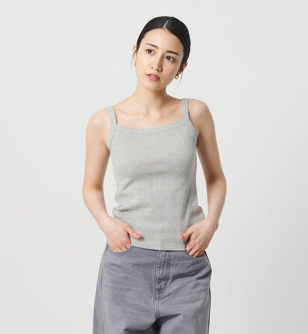 BEAUTY&YOUTH UNITED ARROWS「コットン パターンメッシュ キャミソール」|タンクトップ|